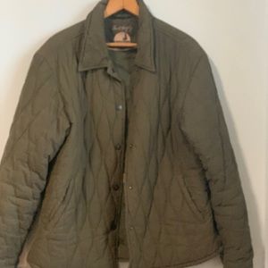 Irish designer Jack Murphy quilted jacket.